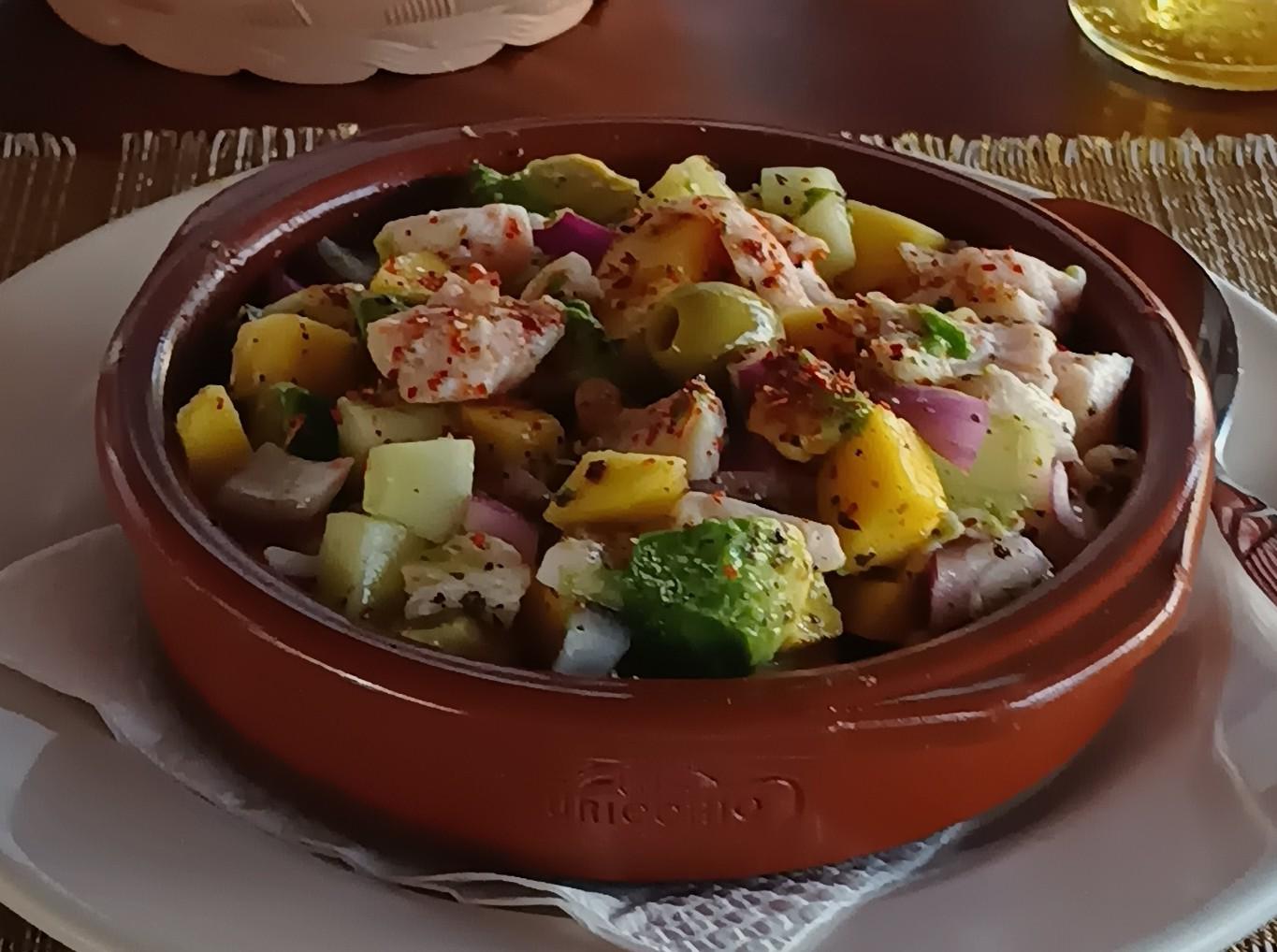 ceviche tropical de pescado