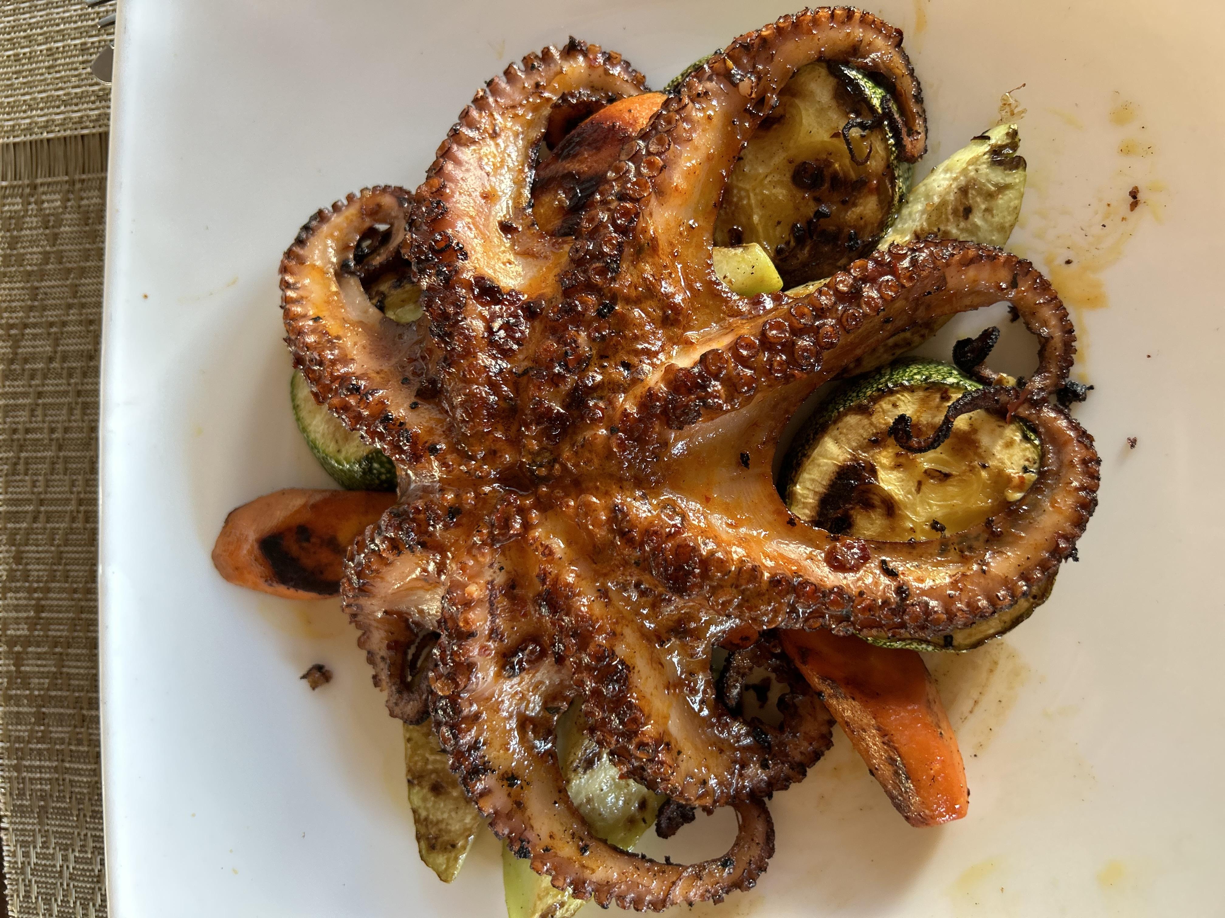 pulpo a las brasas